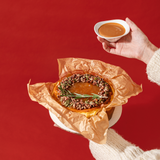 CHEESECAKE VASCO DE ATE CON SALSA DE CAFÉ